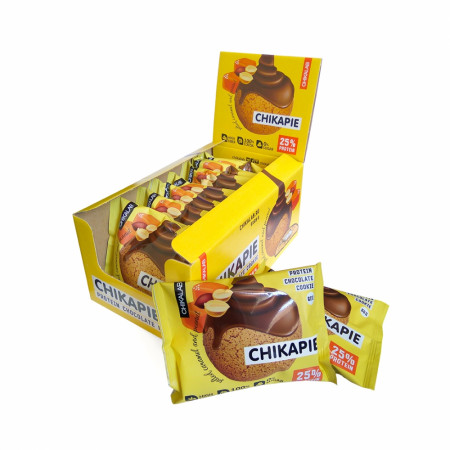 Печенье глазированное с начинкой BombBar CHIKALAB  60г Арахис