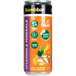 Напиток Bombbar газированный лимонад 330мл Имбирь-Лемонграсс