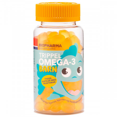 Омега-3 детская Biopharma Trippel Omega-3 Barn 120 капсул