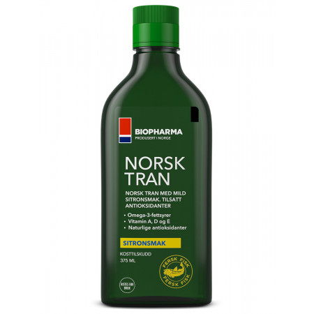 Омега жидкая Biopharma Norsk Tran omega-3 375 мл