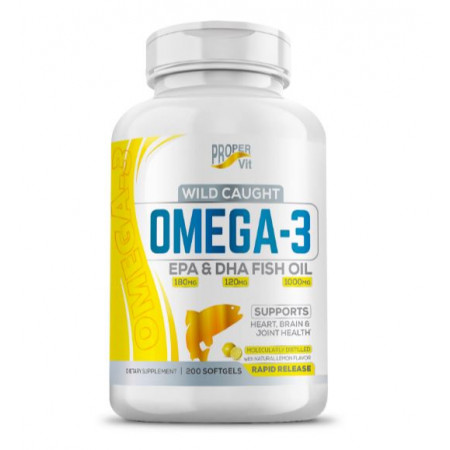 Омега-3 Proper Vit Wild Caught Omega 3 Fish oil 1000mg 200 капсул