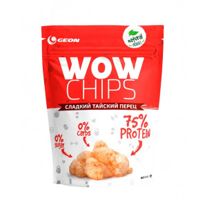 Чипсы протеиновые GEON WOW Protein Chips 30г Сладкий тайский перец