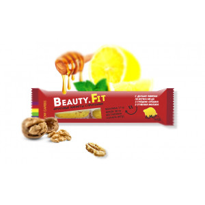 Beauty Fit Натуральные  фруктовые конфеты с протеином 63г Лимон-мёд