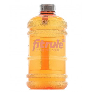 Бутылка для воды FitRule металлическая крышка 2.2л Оранжевая