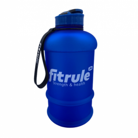 Бутылка FitRule прорезиненный крышка щелчок 1.3L Синия