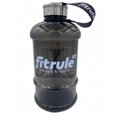 Бутылка FitRule металлическая крышка 1.3L Чёрная