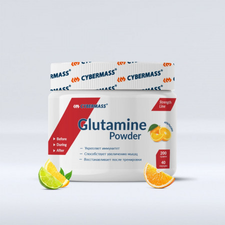 Глютамин Cybermass Glutamine 220г Апельсин