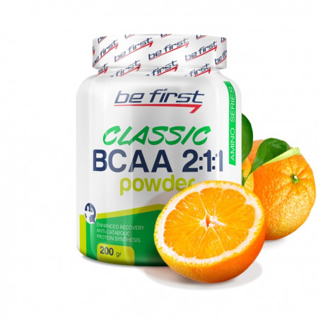 Be First BCAA 2:1:1 CLASSIC powder 200 г апельсин