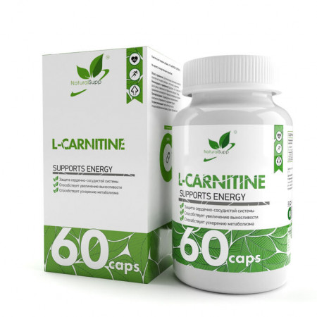 Карнитин Natural Supp L-Carnitine tartrat 500mg 60 капсул