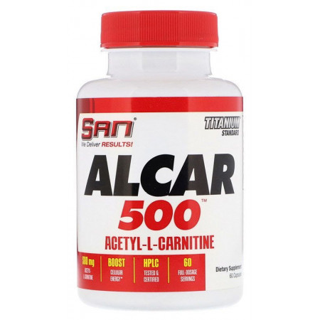 Карнитин SAN ALCAR 500 (Acetyl-L-Carnitine) 60 капсул