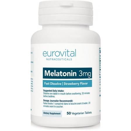 Мелатонин Eurovital Melatonin 3mg 60 капсул