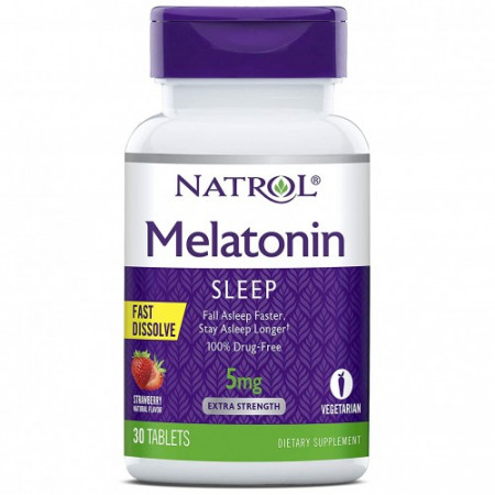 Мелатонин NATROL Melatonin 5 mg  30 таблеток