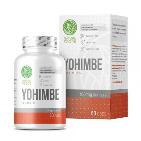 Йохимбин Nature Foods Yohimbe extract 100mg 60 капсул