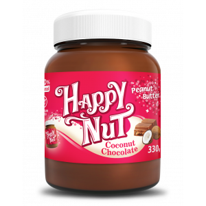 Шоколадная арахисовая паста с кокосом Happy Nut  330г