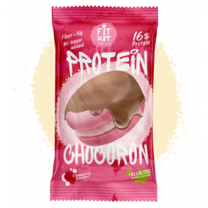Печенье Fit Kit Protein Chocoron 30г Клубника-йогурт
