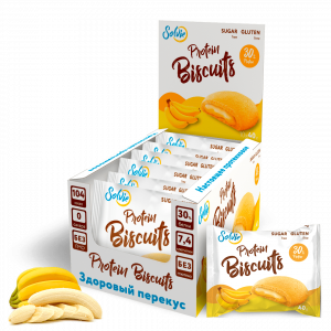 Печенье с начинкой Solvie Protein Biscuits 40г Банан