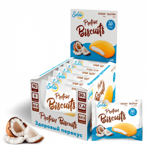 Печенье с начинкой Solvie Protein Biscuits 40г Кокос