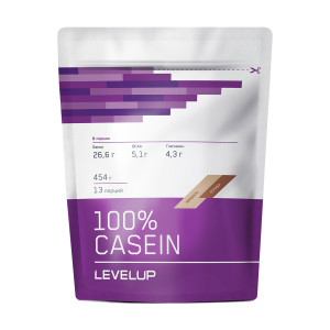Протеин казеин Level Up 100% Casein 454г Миндаль