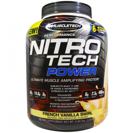 Протеин MuscleTech Nitro Tech Power 1.81кг Ваниль