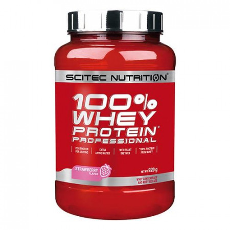 Протеин Scitec nutrition 100 Whey Protein Professional 920г Клубника