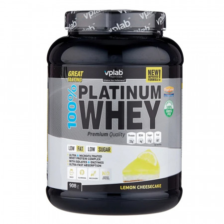 Протеин VPLab 100% Platinum Whey 908г Капучино