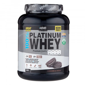 Протеин VPLab 100% Platinum Whey 2300г Печенье-крем