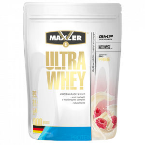 Протеин Maxler Ultra Whey 900г Белый шоколад-малина