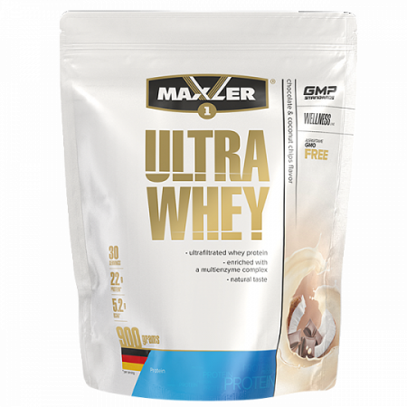Протеин Maxler Ultra Whey 900г Шоколад-кокос