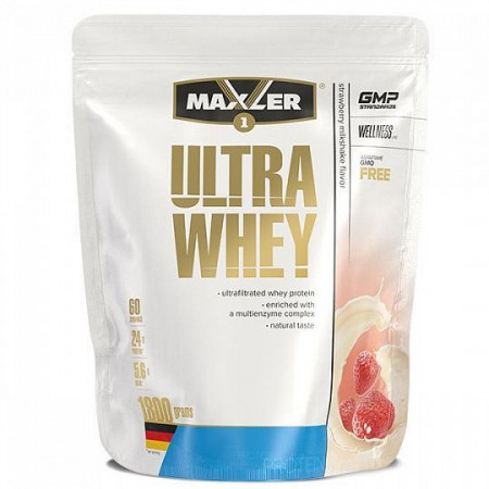 Протеин Maxler Ultra Whey 1800г Клубника