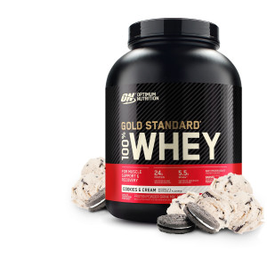 Протеин Optimum Nutrition 100 % Whey protein Gold standard 2270г Печенье крем