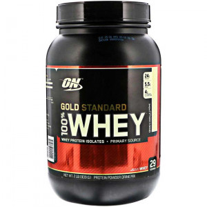 Протеин Optimum Nutrition 100 % Whey protein Gold standard 908г Франзуская ваниль