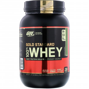 Протеин Optimum Nutrition 100 % Whey protein Gold standard 908г Chocolate Malt