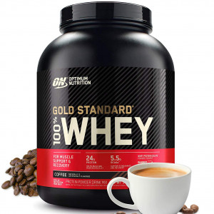 Протеин Optimum Nutrition 100 % Whey protein Gold standard 2270г Кофе