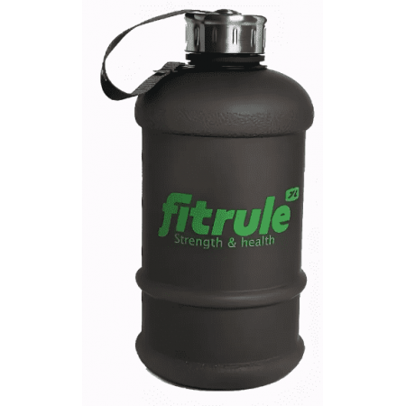 Бутыль FitRule прорезиненный металлическая крышка 2.2л черный