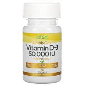 Витамин Д-3 Super Nutrition Vitamin D-3 5000 50 капсул