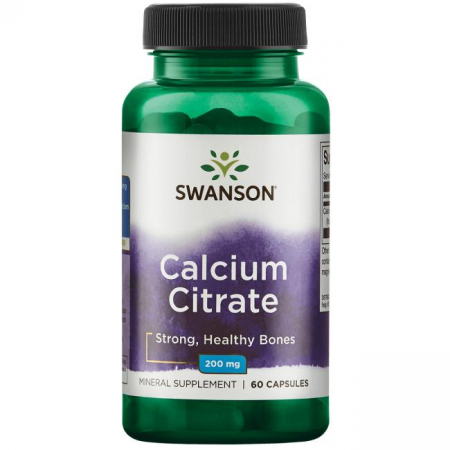 Кальций Цитрат Swanson Calcium Citrate 200mg 60 капсул
