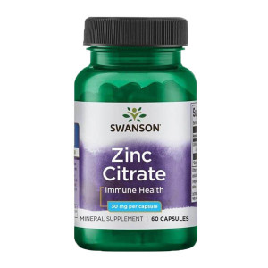 Цинк Swanson Zinc Citrate Immune Health 30 mg 60 капсул