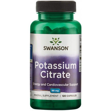 Калий Swanson Potassium Citrate 99 mg 120 капсул