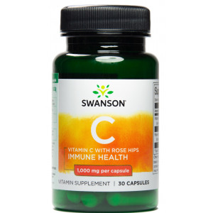 Витамин-C Swanson Vitamin C Rose Hips 1000mg 30 капсул