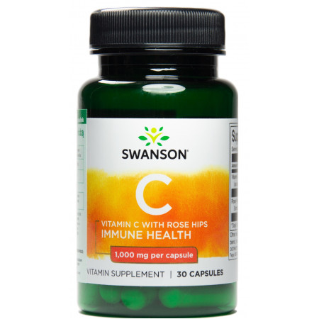 Витамин-C Swanson Vitamin C Rose Hips 1000mg 30 капсул