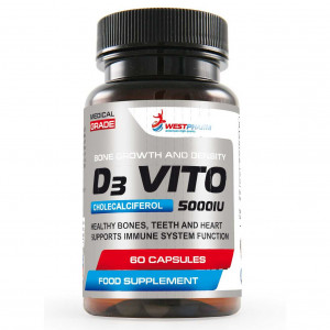 Витамин Д-3 WestPharm D3 Vito 5000 IU 60 капсул