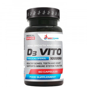 Витамин Д-3 WestPharm D3 Vito 10000 IU 60 капсул