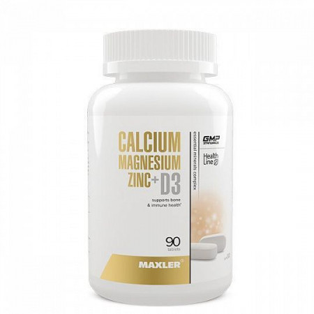 Maxler Calcium Zinc Magnesium + D3 90 таблеток