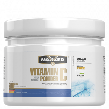 Витамин С Maxler Vitamin C Sodium Ascorbate Powder (200 порций) 200г