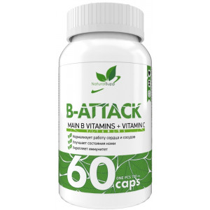 Витамин-Б Natural Supp B-attack 60 капсул