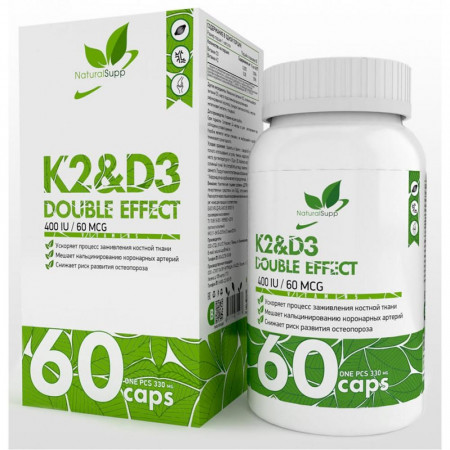 Natural Supp D3 + K2 60 капсул