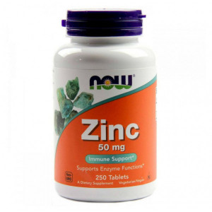 Цинк NOW Zinc Gluconate 50 mg 100 таблеток