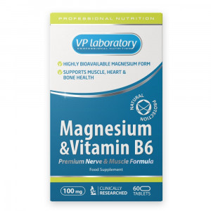 Магний-Б6 VPLab Magnesium & Vitamin B6 60 таблеток