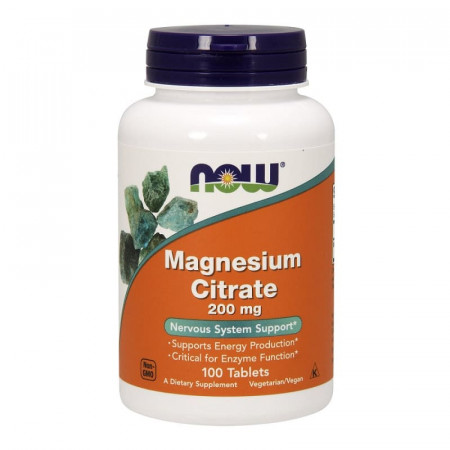 Магний цитрат NOW Magnesium Citrate 200 mg 100 таблеток